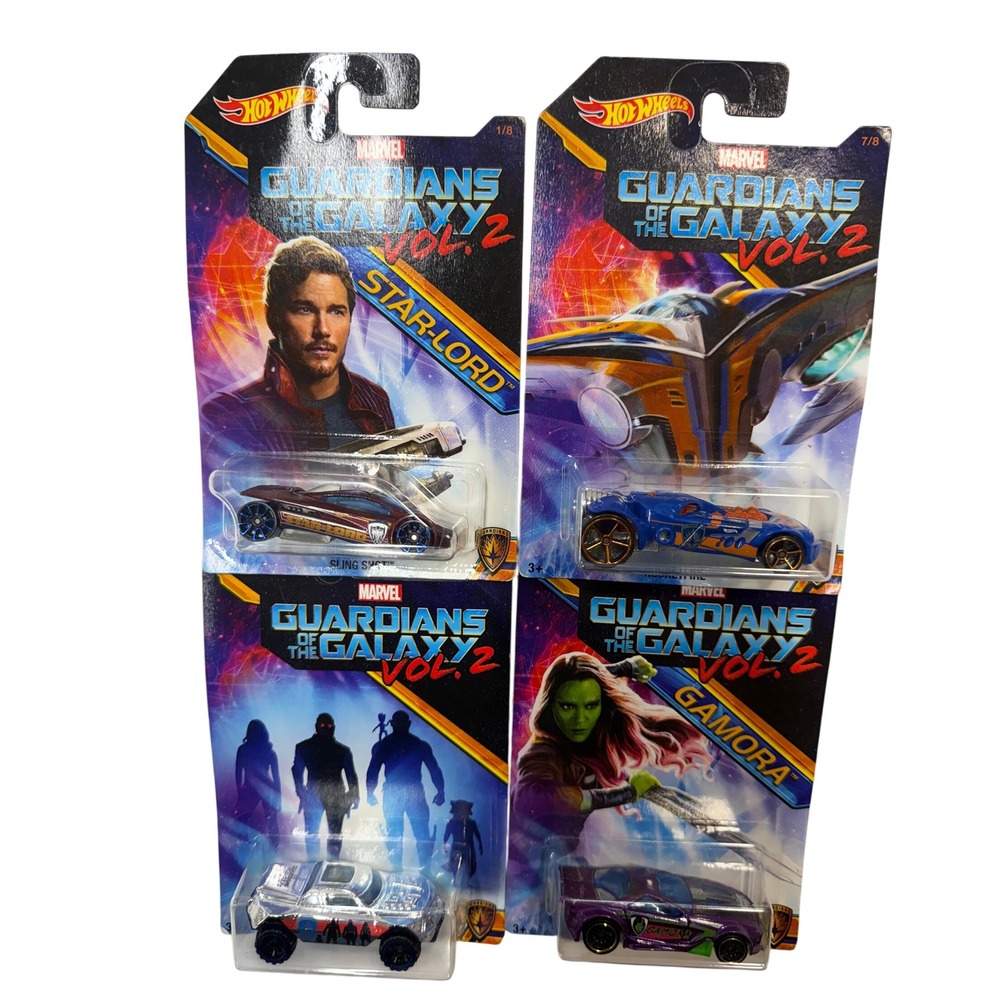 Hot Wheels Marvel Guardians of the Galaxy Vol 2 Diecast Car Lot